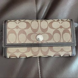 Authentic Coach Monogram Wallet